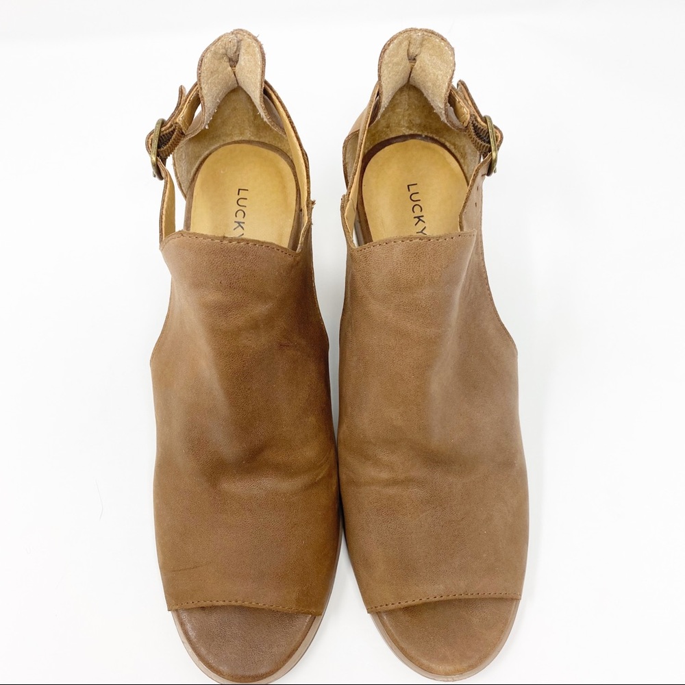 SOLD! Lucky Brand Barimo Bootie Tan Size 10 - Picture 2 of 8